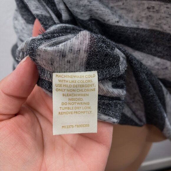 The Balance Collection Racer Back Tank Top Active Shirt Sz L Grey Gray Stripes - Picture 8 of 10